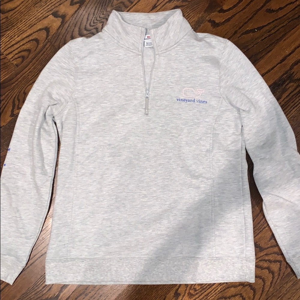 VINEYARD VINES grey quarter zip - Picture 1 of 6